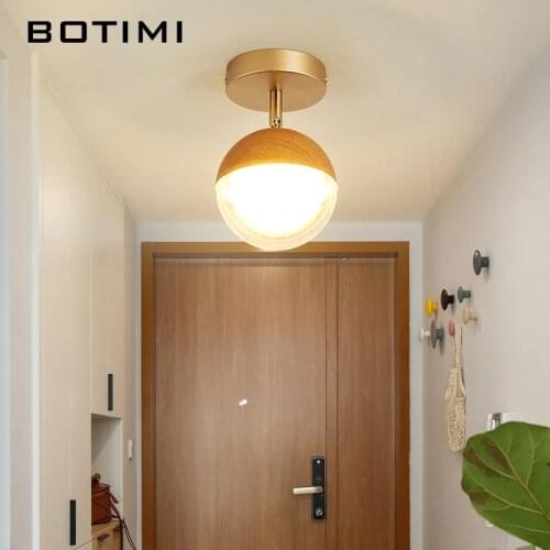 Modern Adjustable LED Ceiling Lamp With PC Lampshades Metal Base Surface Mounted Corridor Luminaire Staircase Lighting Fixtures