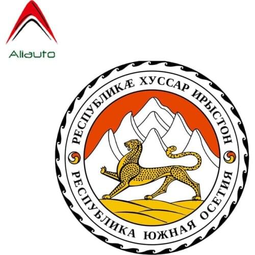 Aliauto Fashion Car Sticker South Ossetia Shield Coat of Arms Accessories PVC Decal for Peugeot Skoda Volvo Chevrolet,12cm*12cm