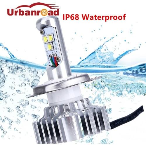 Led H4 motorcycle headlight bulbs waterproof Turbo fan H4 9003 Hb2 Led High Low 6000k 12V 24V ATV SUV Fog Lamp