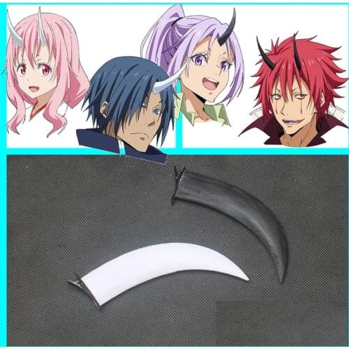Tensei Shitara Slime Datta Ken Benimaru Shuna Shion Souei Cosplay wig Headwear Horn Hairpins That Time I Got Reincarnated suit