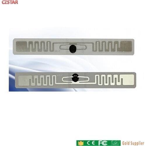 Anti tear RFID tag UHF sticker automobile headlight EPC 6C 915mhz 868mhz M4QT waterproof adhensive passive RFID Windshield label