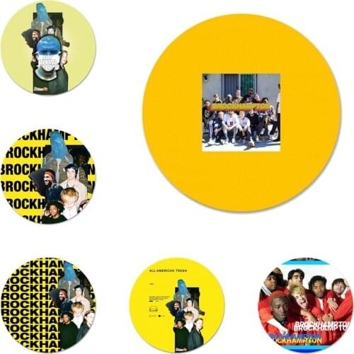 Brockhampton Boys Icons Pins Badge Decoration Brooches Metal Badges For Backpack Decoration 58mm
