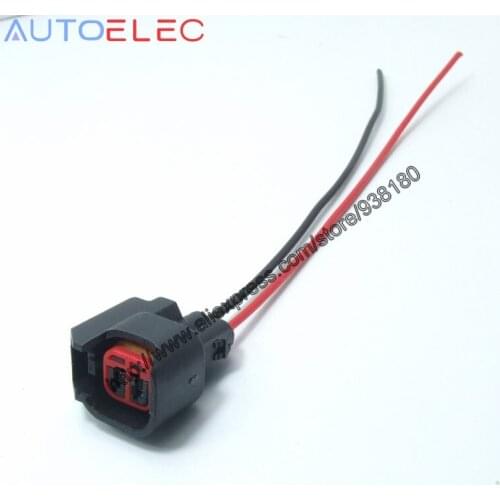 1Pcs Good Quality EV6 EV14 USCar electrical PIGTAIL Adapter Clip Connector Wiring Harness for s824 pt2160 DODGE LS2 LS3 GM