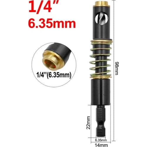 1pcs twist drill HSS Brass Self Centering Hinge Twist Drill Bits 1/4 "and 5MM Screw Hole Saw Woodworking Reaming Cabinet Tool