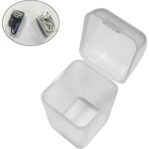 10Pcs Transparent Storag Case Hard Cover Data Cable Earphone Earplugs Plastic Battery Button Cell Case Storage Box