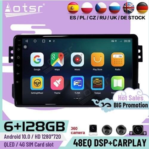 128G Carplay Multimedia Android 10 Player For SUZUKI Splash Ritz 2008 2009 2010 2011 2012 GPS Navi Car Radio Receiver Head Unit