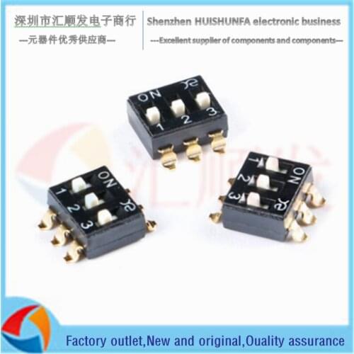 2PCS!!! DSIC03LSGET 2.54mm pitch 3-digit high push chip dip switch/dip code switch