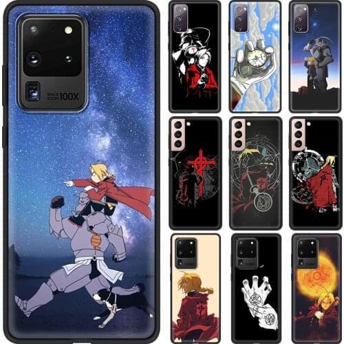 Accessories Cover for Samsung Galaxy S20 FE S21 S20 Ultra S10 Lite S10E S9 Plus 5G Luxury Case Shell Fullmetal Alchemist Anime