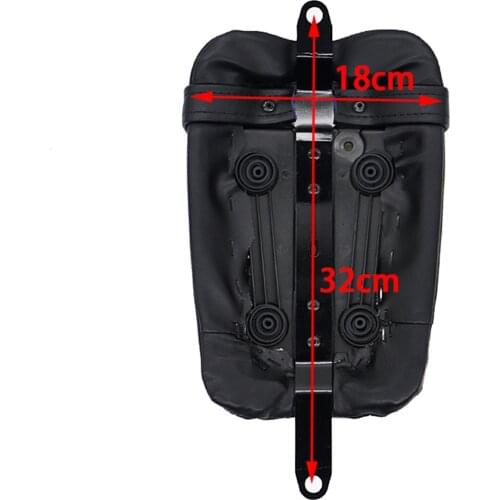 Motorcycle Accessories Black Rear Passenger Seat Pad Pillion Suction Cups For Harley Motorcycle Seat