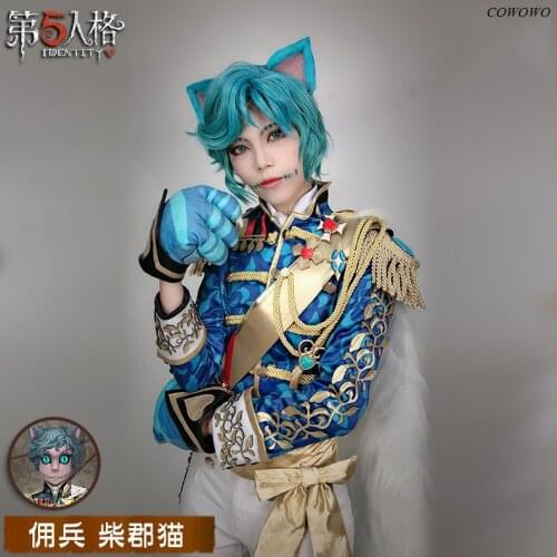 Anime! Identity V Naib Subedar Cheshire Cat Gorgeous Lovely Suit Uniform Cosplay Costume Halloween Outfit 2020 NEW Free Shipping