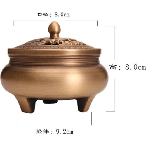 Aroma Burner Home Studio Candle Holder Charcoal Incense Burner Backflow Gothic Decor Quemador De Incienso Incence Holder BA6