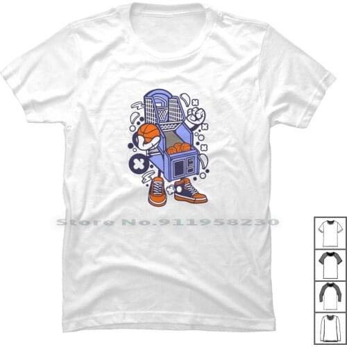 Basketball Arcade T Shirt 100% Cotton Basket Ball Ask Arc Ade Ba