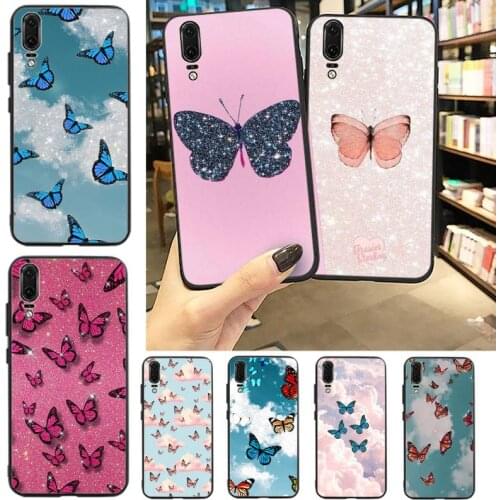 Butterfly art animal Phone Case For Huawei P20 P30 P40 lite Pro P Smart 2019 Mate 10 20 Lite Pro Nova 5t