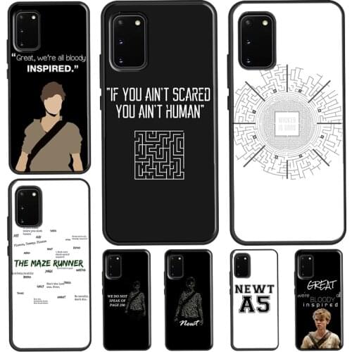 The Maze Runner Qoutes For Samsung S20 FE S10e S8 S9 S10 Plus Case For Galaxy Note 20 Ultra Note 10 Plus Funda