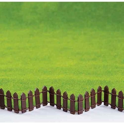 Eshel Scale Model Wooden Villa Fence Coffee 50cm