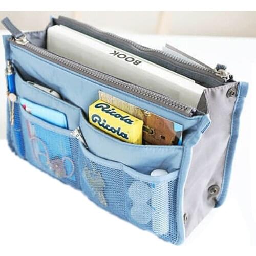 Women Cosmetic Bag Large Makeup Bag Organizer Insert Handbag Multi Functional Women Cosmetic Storage Travel Bags