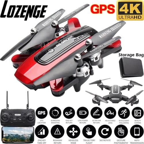 Lozenge GPS Drone HD 4K/1080P Camera Professional Foldable Quadcopter Follow Me WiFi Altitude Hold RC Drone Toy Gift