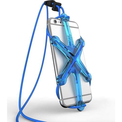 Elastic Strap Chain Necklace Phone Case For IPhone 12 11 Pro Max 7 8 Plus X XR XS Max Lanyard Neck Strap Rope Cord Back Cover