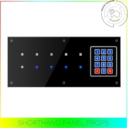 Escape Room Props Shorthand Panel Control 12V EM Lock for Opening Door Takagism Games Prop Panel Memory The Game Expansion