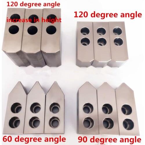 Hydraulic Oil pressure chuck Soft claw 5 6 8 10 inch 60/90/120 degree High quality standard 3 jaws For mechanical CNC lathes