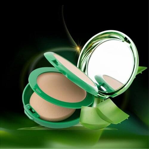 Aloe Vera Pressed Powder Long Lasting Brightening Concealer Oil Control Makeup Waterproof Whitening Moisturizing Powder