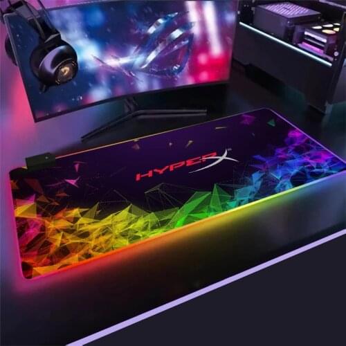 HyperX RGB Mouse Pad Gaming Mouse Pad PC Gamer Computer Large Mousepad Backlit XXL Mouse Pads Carpet 900x400 Desk Mat For CS
