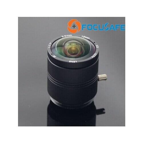 Focusafe 12Megapixel 4K CS CCTV Lens 3.2mm HFOV 132 degree