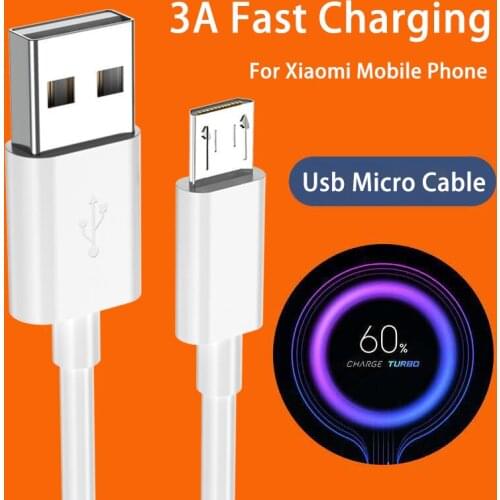 Usb Micro Cable 3A Fast Charging Data Cables for Xiaomi Android Mobile Phone AccessoriesTablet Charging Cord Charger USB Cable