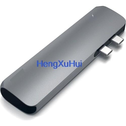 Dual Type-C Multifunction Docking Station 7 in 1 Type-C HUB