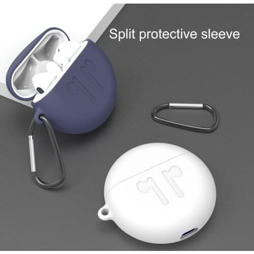 Oval Shape Solid Color Earphone Case with Earbuds Pattern for HUAWEI Freebuds 3