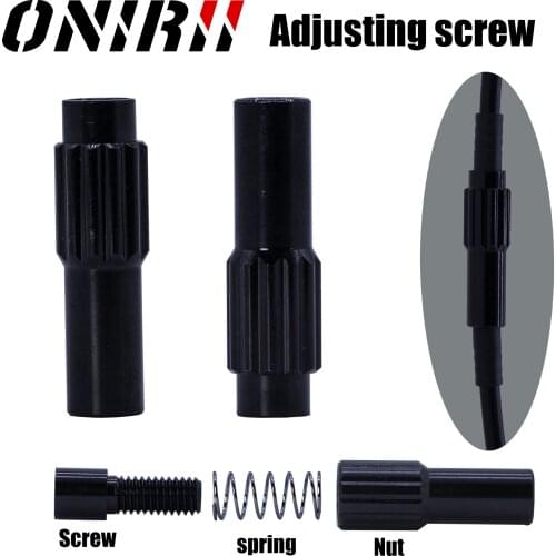 ONIRII Bicycle Cable Adjuster Screw MTB Road Bike Derailleur Regolatore Shift Cap Connector Line Fine Bolts CNC7075 Accessories
