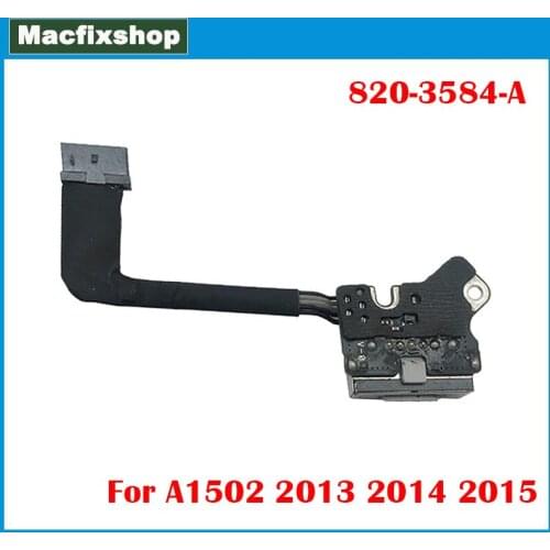 Original DC Power Jack Board 820-3584-A For Macbook Pro Retina 13" A1502 DC-IN DC-IN Jack Power Board 2013 2014 2015 Replacement