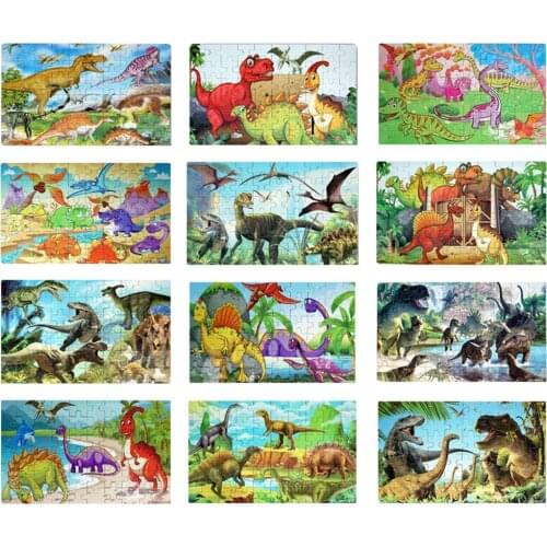 Dinosaur Puzzle, Wooden Puzzles 60 Pieces Puzzles for Kids 3 Years+Dino Toys Boy Jigsaw Picture Puzzles Educational Toys