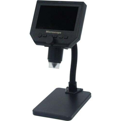 Portable 1-600X 3.6MP Digital Microscope 4.3" LCD Electronic HD Video Microscopes USB Endoscope Magnifier Camera Bending Stent