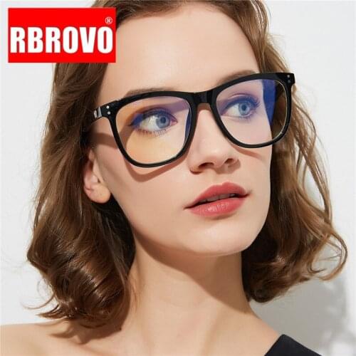 RBROVO 2021 Oversized Glasses Frame Women Vintage Glasses Women Luxury Brand Eyeglasses Women Mirror Lentes De Lectura Hombre