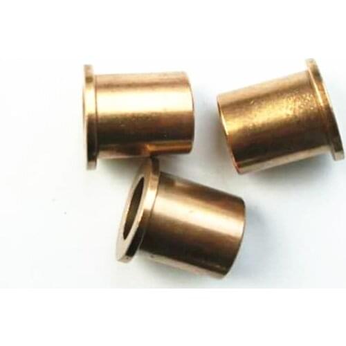 5PCS Flanging Self-Lubricating Bearing Powder Metallurgy Oil Copper Bushing Guide Sleeve with Stepped Flange Inner diameter 12MM