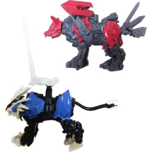 TAKARA TOMY Electric Assembled Model Toy ZOIDS 2pcs/sets Awakening Action Figure Lions Deformation Robot Childrens Toys Model