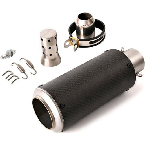 Carbon Fiber 51mm Inner Exhaust Muffler Pipe Motorcycle Universal Escape with Removable DB Killer for Z900 ZX6R GSXR600 YZF-R3