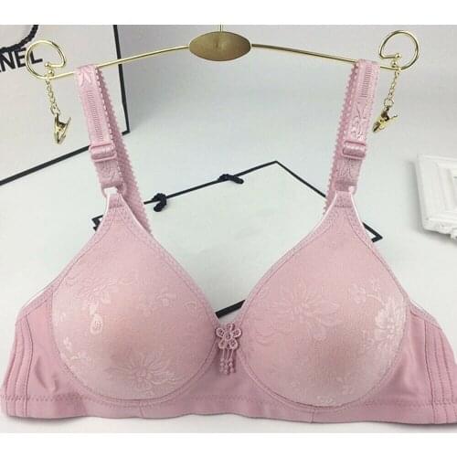 Ladies Bra Bralette for Woman Adjusted-straps Push Up Brassiere Three Hook-and-eye Underwire A B Cup Bras Underwears