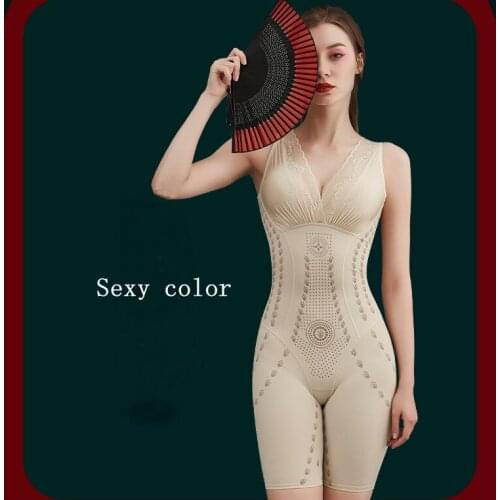 Women Full Body Shaper Underwear Corset Shapewear Bodysuit Slimming Back Off Waist Trainer Post Liposuction Colombian Reductive
