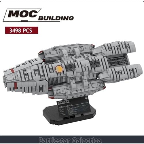 Star series Wars childrens spaceship building blocks, UCS battleship, MOC building blocks Battlestar Galactica