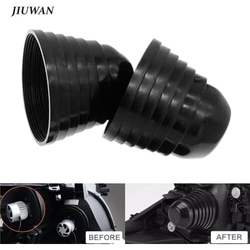 1 Pair H11 H7 70mm-100mm Universal LED HID Headlight Dust Cover Rubber Seal Headlamp Waterproof Housing Cover Car Accessories