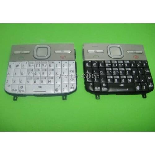 10pcs White/Black New Y Housing Cover Case Keypads Keyboards For Nokia e5 e500 e5-00 , Free Shipping