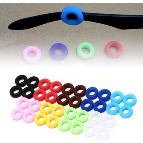 2 Pairs /set Glasses Sunglasses Ear Hooks Round Shape Anti Slip Silicone Grips Eyeglasses