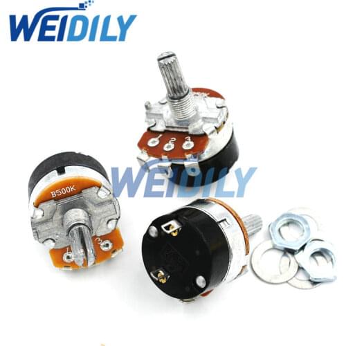 5PCS/LOT Dimmer Switch WH138-1 Adjustable Resistance Speed Regulator With Switch Potentiometer WH138 B500K 500K ohm