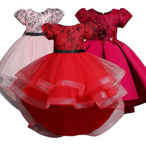 2021 Fashion Children Dress Evening Party Tutu Princess Dress Kids Dresses For Girls Sequin Dress Formal Dresses 3-12 Year