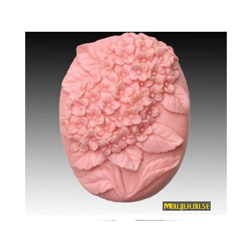 3D Hydrangea Flowers Handmade Soap Silicone Mold Chocolate Silicon Mould Resin Candle Molds Form of Cake Polymer Clay Tools