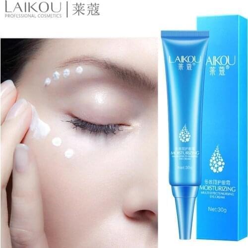 LAIKOU Eye Cream Moisturizing Hyaluronic Acid Anti-Wrinkle Anti-aging Patch For Eyes Care gel Remover Dark Circle Eye Bags 30g