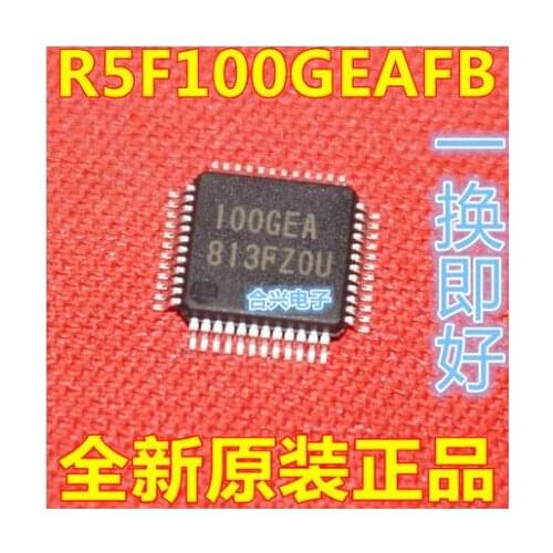 Free shipping 10PCS R5F100GEAFB R5F100GEA 100GEA QFP48