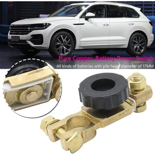 Black Knob Battery Terminal Link Switch Quick Disconnect Isolator for Car Truck Rotary Disconnect Isolator Car Truck Parts